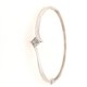 Pre Owned 9ct White Gold Diamond Set Bangle ZX418